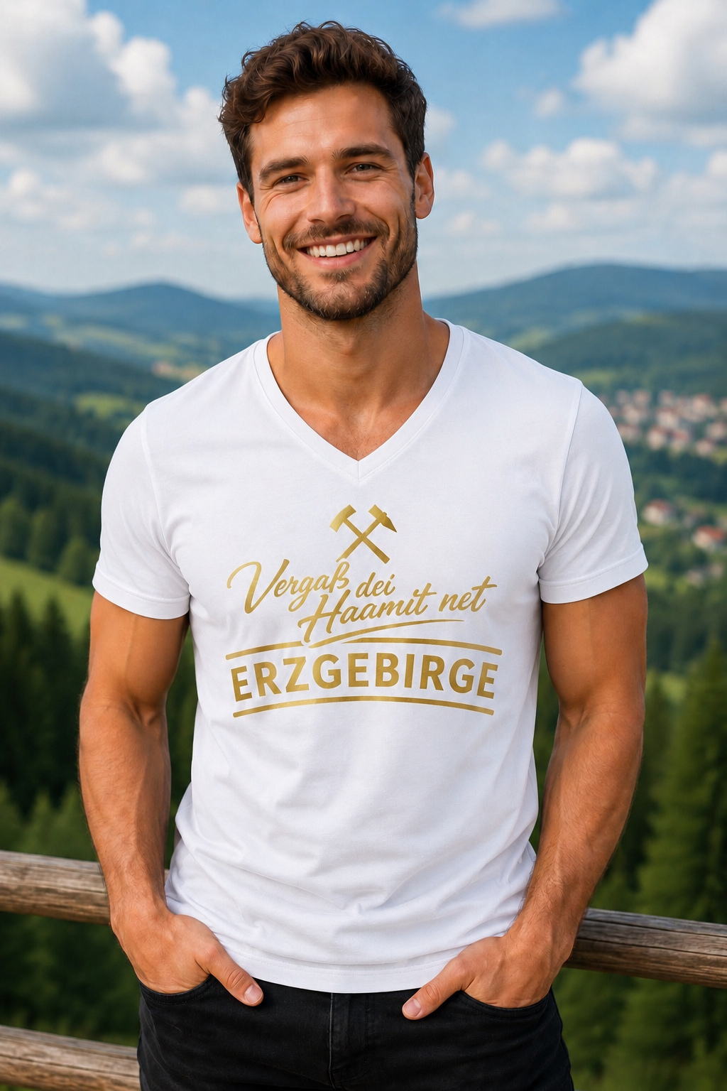 Vergaß dei Haamit net | Shirt | Erzgebirge | Herren