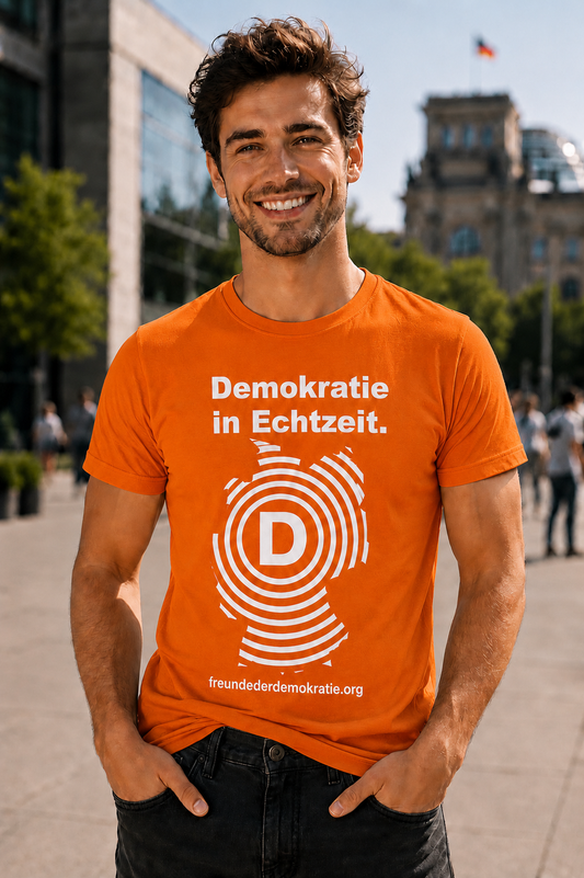 T-Shirt "Freunde der Demokratie" Schockwelle * Herren
