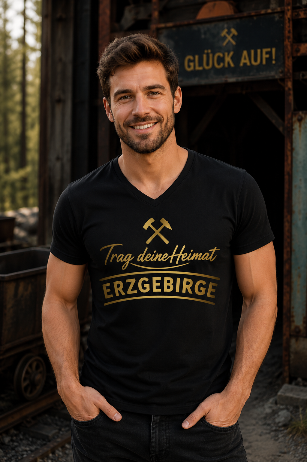 Trag deine Heimat | Shirt | Erzgebirge | ERZ-Design | Herren