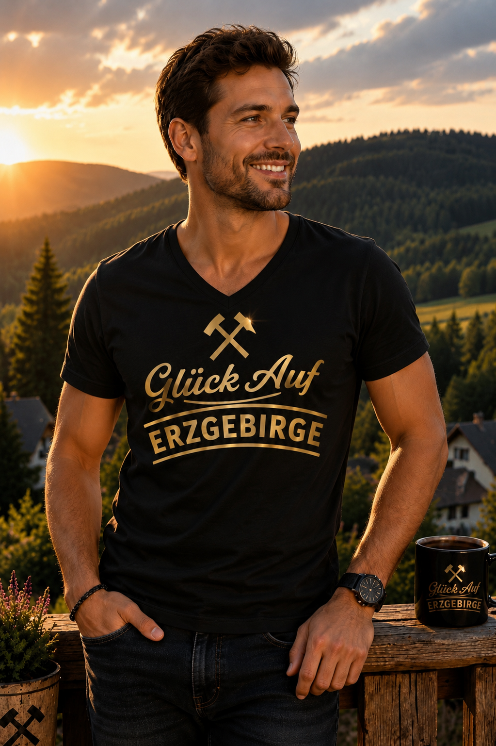 Glück Auf Erzgebirge | ERZ-Design | Herren